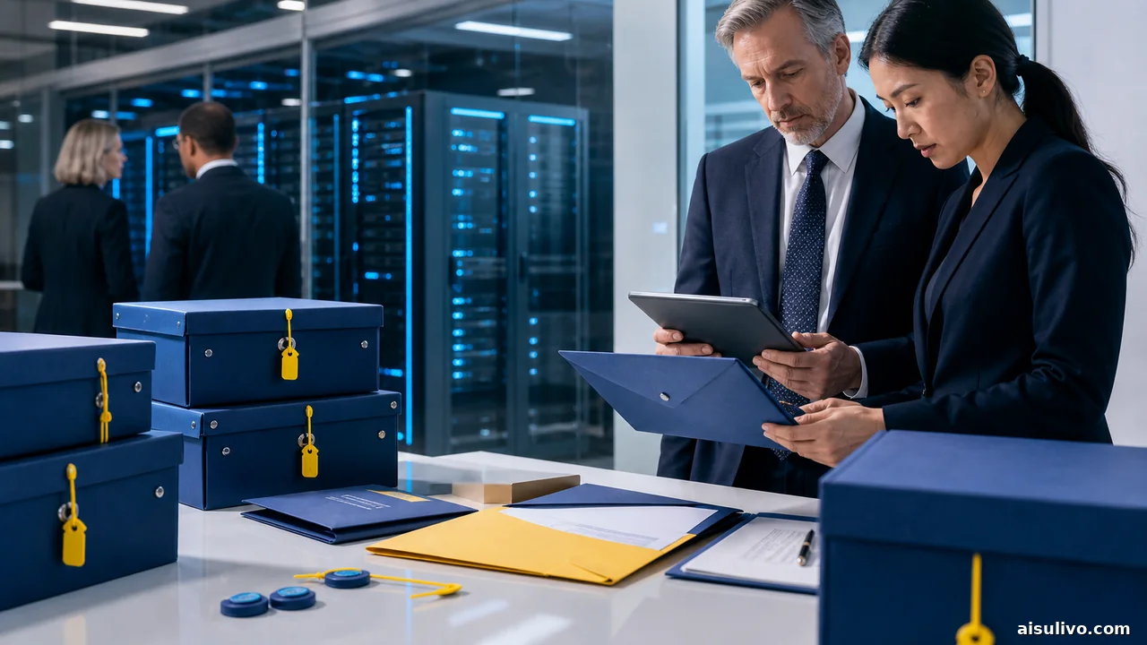 Legal and technology teams reviewing protected business records