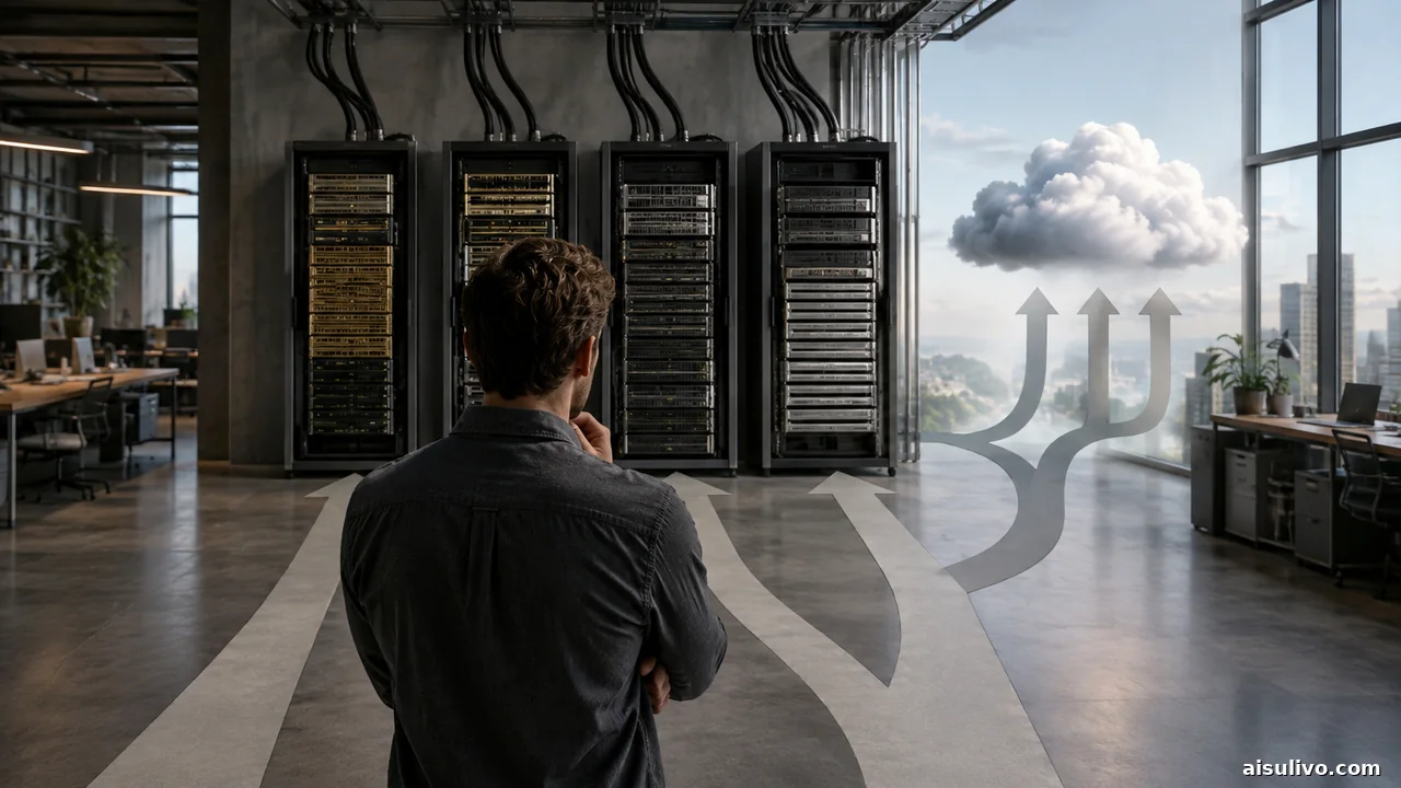 Developer choosing among multiple AI hardware racks and cloud pathways
